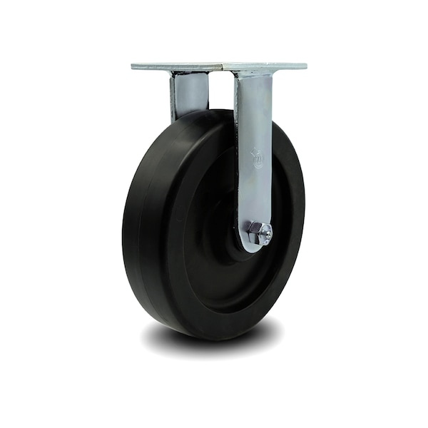 8 Inch Polyolefin Wheel Rigid Caster with Ball Bearing